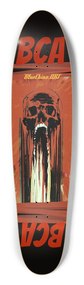 “Red Skull” BCA Longboard Longboard Shape