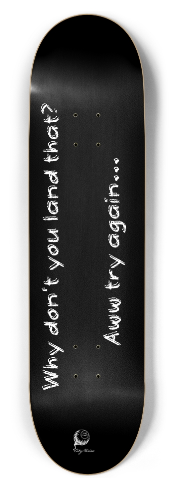 Land That Black 8.50 8-1/2 Skateboard Deck