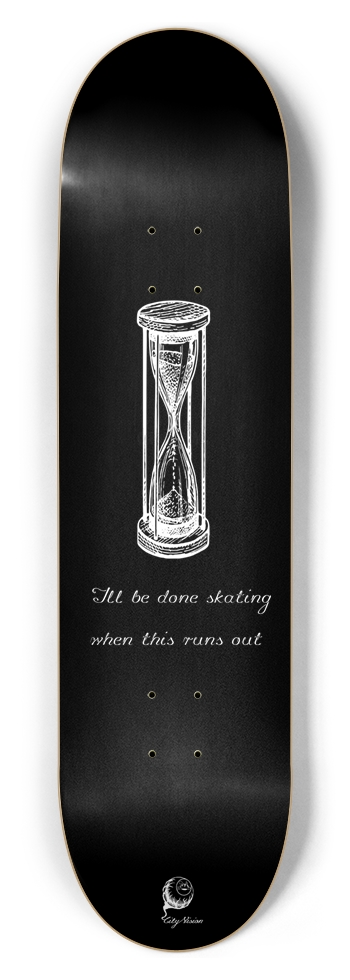 Hourglass Black 8.50 8-1/2 Skateboard Deck