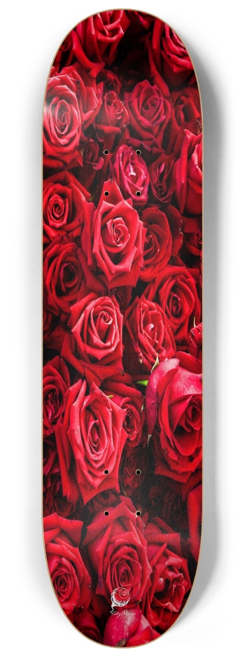 Red Roses 8.25 8-1/4 Skateboard Deck