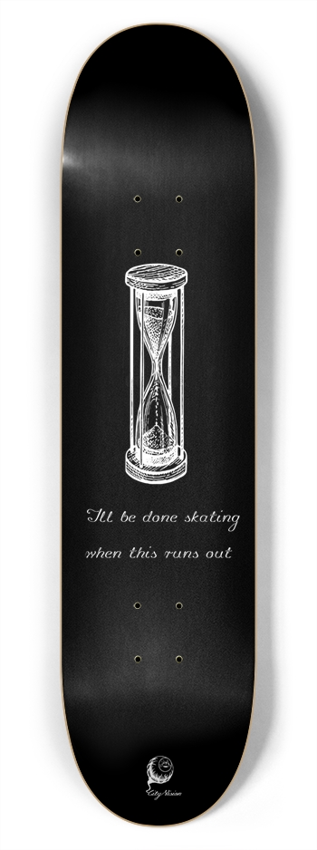 Hourglass Black 7.75 7-3/4 Skateboard Deck