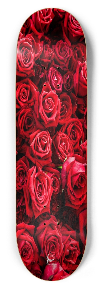 Red Roses 8.75 8-3/4 Inch Skateboard