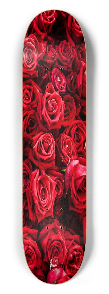 Red Roses 7.50 7-1/2 Skateboard Deck