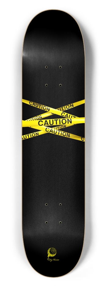 Caution Tape 7.50 7-1/2 Skateboard Deck