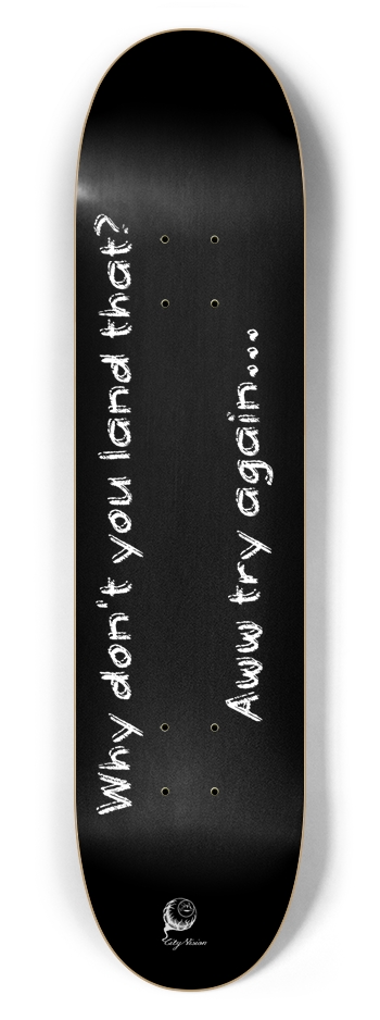 Land That Black 7.62 7-5/8 Skateboard Deck