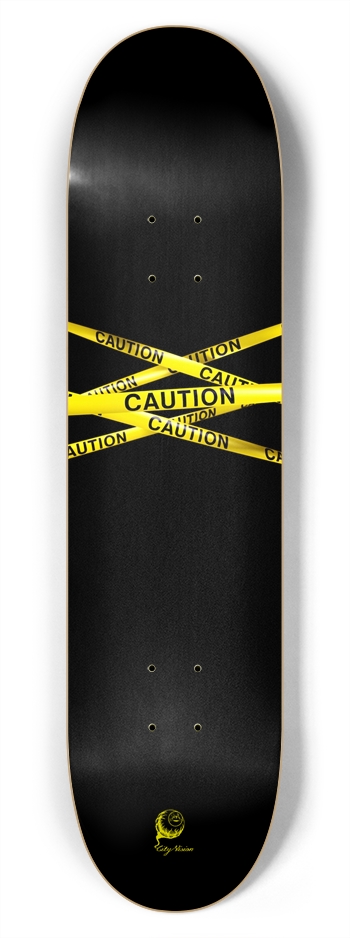 Caution Tape 7.75 7-3/4 Skateboard Deck