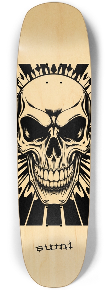 sum1sk8boards skull square nose board  Square Nose