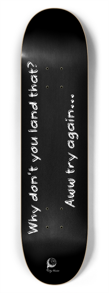 Land That Black 7.75 7-3/4 Skateboard Deck