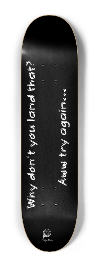 Land That Black Mini 7.25 7-1/4 Mini/Kid Skateboard