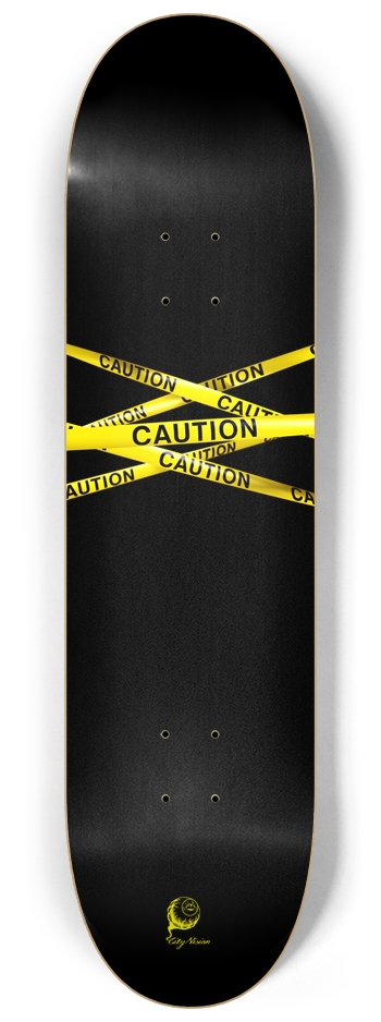 Caution Tape 8.25 8-1/4 Skateboard Deck