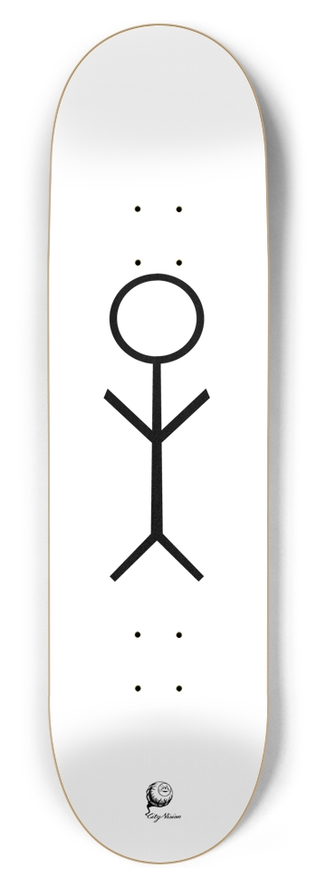 Stick Figure 8.75 8-3/4 Inch Skateboard