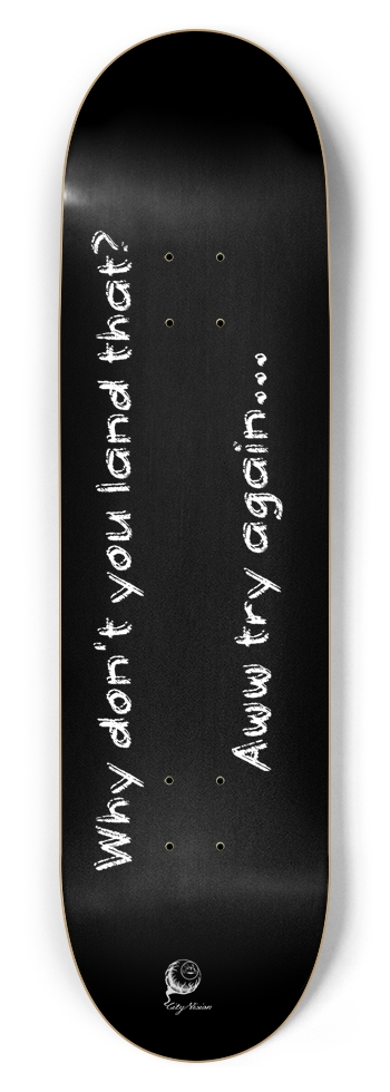 Land That Black 8.75 8-3/4 Inch Skateboard