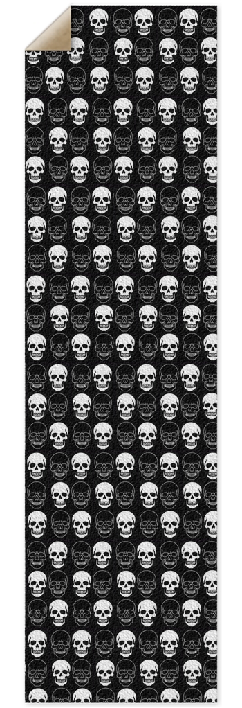 Black & white Skull grip 10 x 36 Inch Griptape