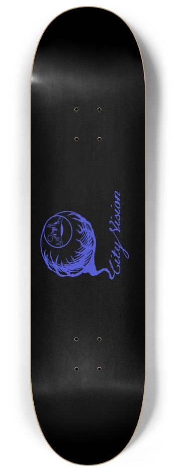 Black and Blue Logo 8.25 8-1/4 Skateboard Deck