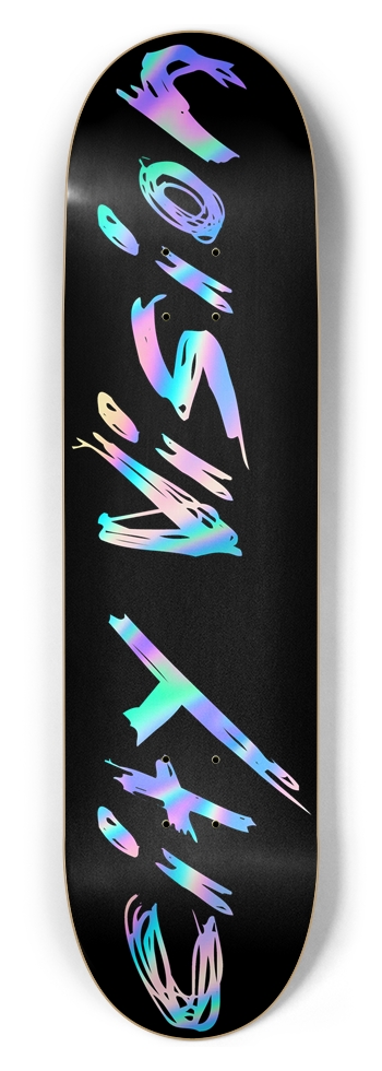 Black and Rainbow Name 8.50 8-1/2 Skateboard Deck