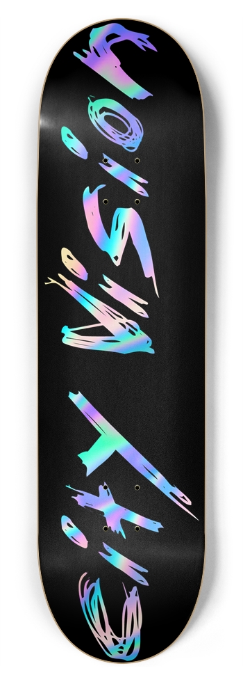 Black and Rainbow Name 8.75 8-3/4 Inch Skateboard