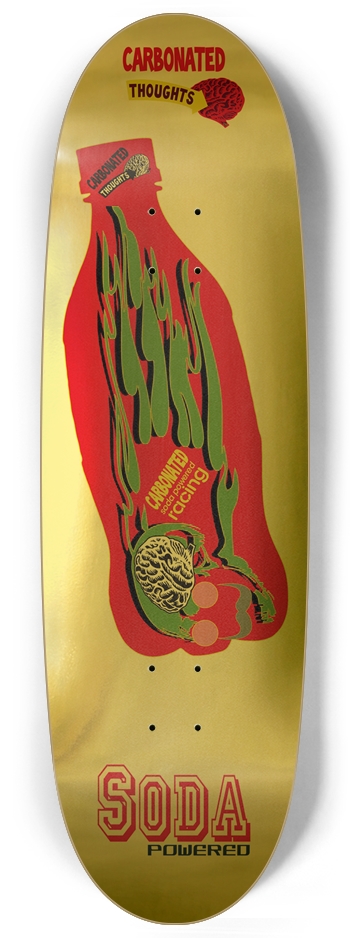 Gold Bottle Football Shape