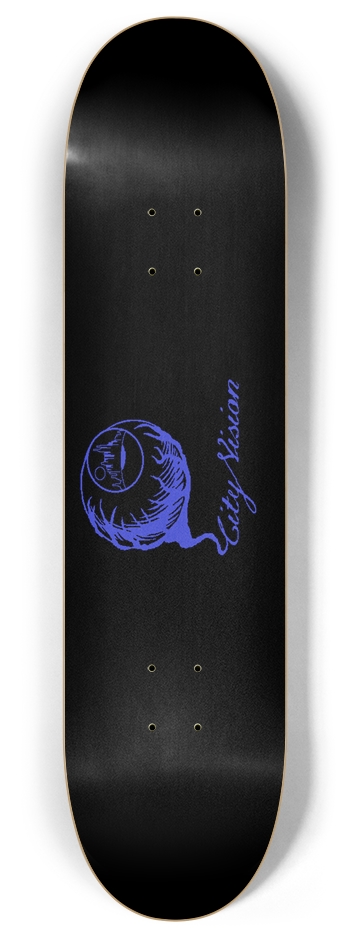 Black and Blue Logo 8.00 8 Inch Skateboard Deck