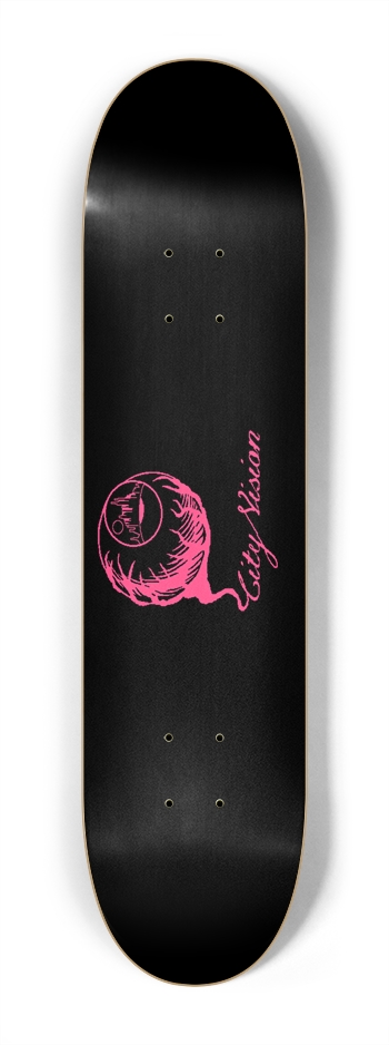 Black and Hot Pink Logo Mini 7.25 7-1/4 Mini/Kid Skateboard
