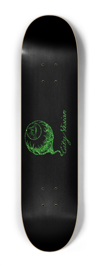 Black and Green Glitter Logo Mini 7.25
