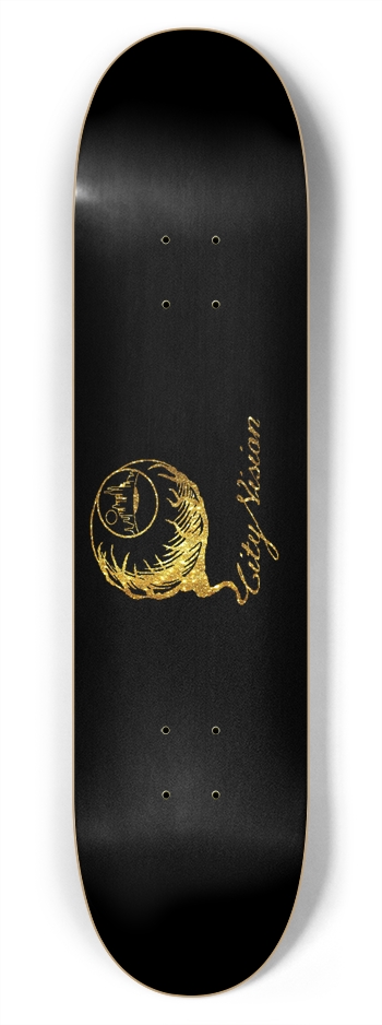 Black and Gold Glitter Logo 7.75