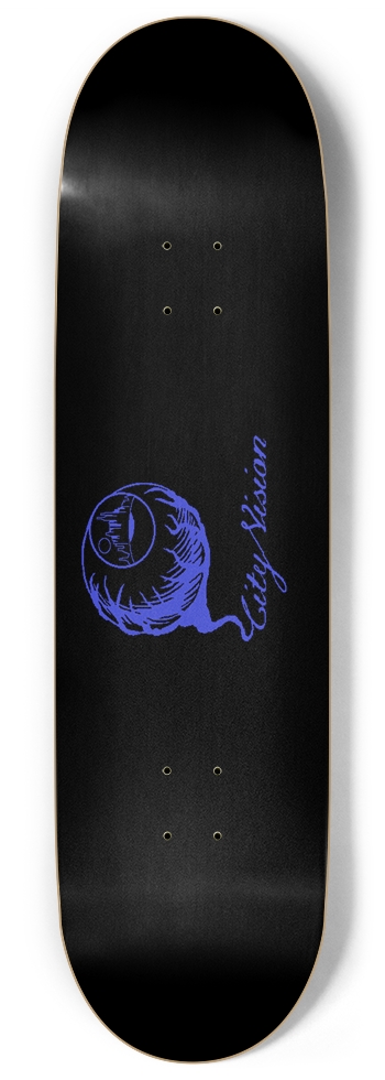 Black and Blue Logo 9.00 9 Inch Skateboard