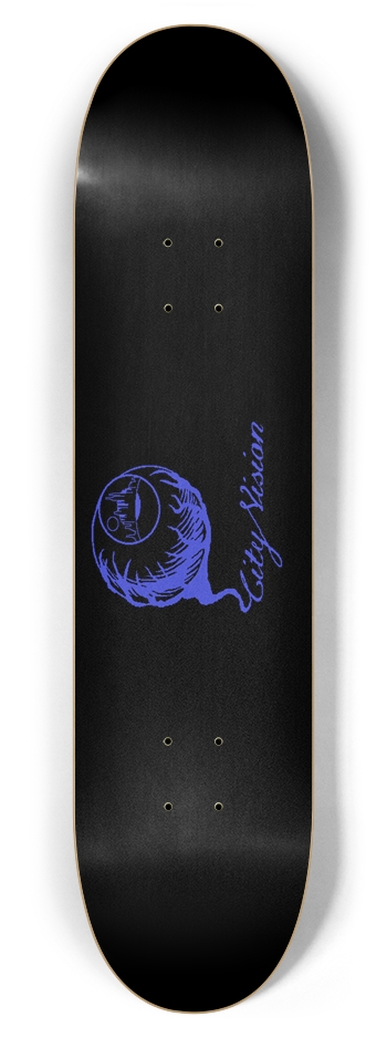 Black and Blue Logo 7.87 7-7/8 Skateboard Deck