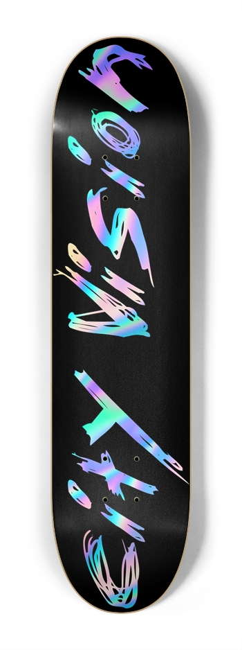 Black and Rainbow Name Mini 7.25 7-1/4 Mini/Kid Skateboard