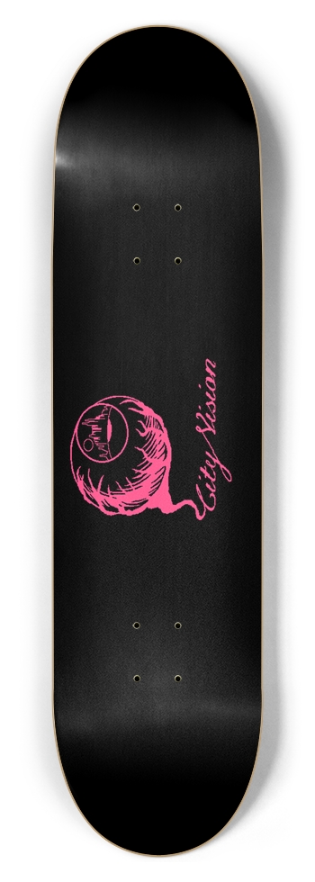 Black and Hot Pink Logo 8.50 8-1/2 Skateboard Deck