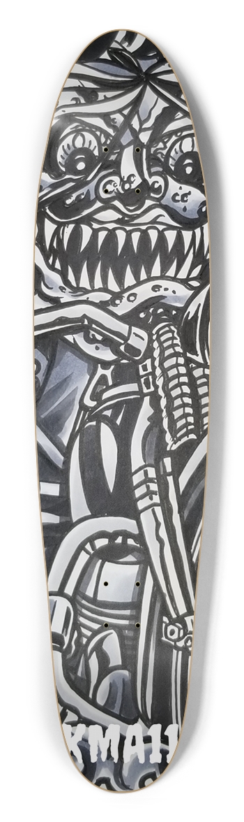 KMA11 BURNING INSIDE Longboard 