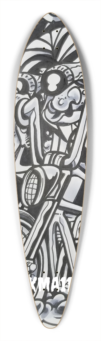 KMA11. 8BALL Longboard Pintail Longboard