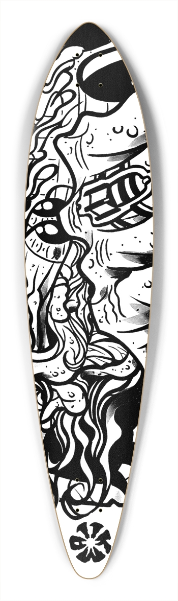 KMA11 FREEBOMBERS Longboard Pintail Longboard