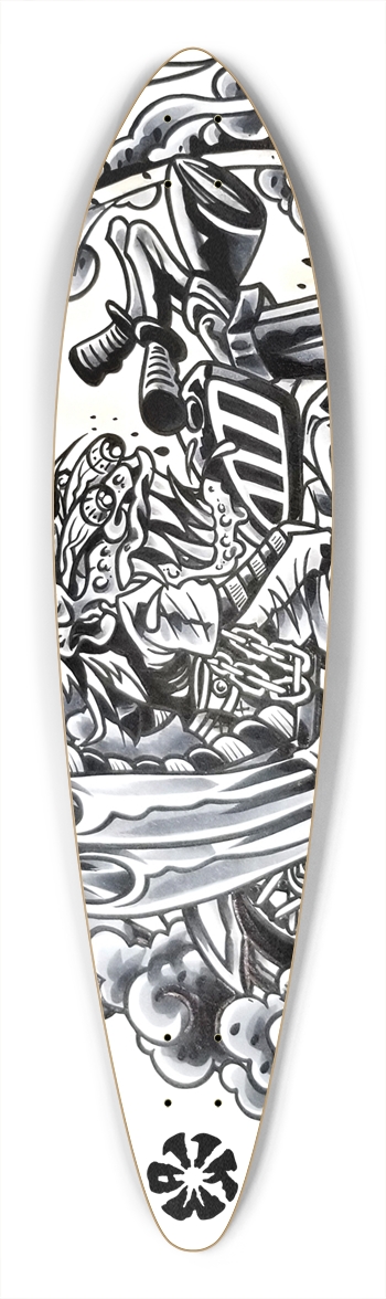 KMA11 SideShow Longboard Pintail Longboard