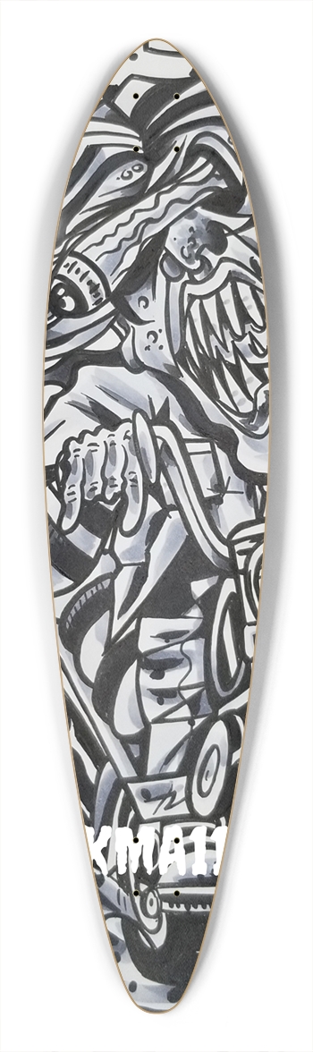 KMA11 TILLDEATH Longboard Pintail Longboard