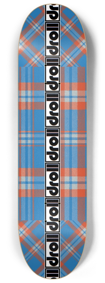 plaid lantern blue orange
