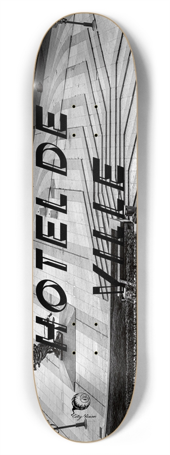 Hotel de Ville (Lyon, France) 7.75 7-3/4 Skateboard Deck