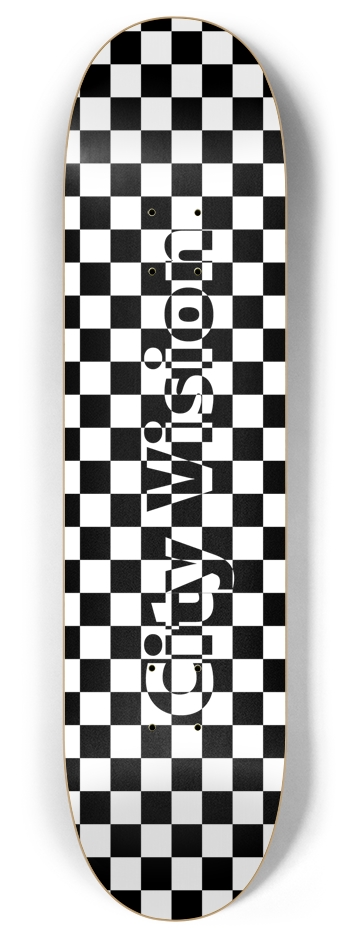 Checkered Name 8.00 8 Inch Skateboard Deck