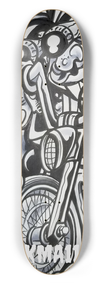 KMA11 8BALL Skateboard 7-1/2 Skateboard Deck