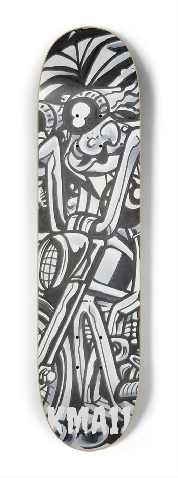 KMA11 8BALL Skateboard 7-1/4 Mini/Kid Skateboard