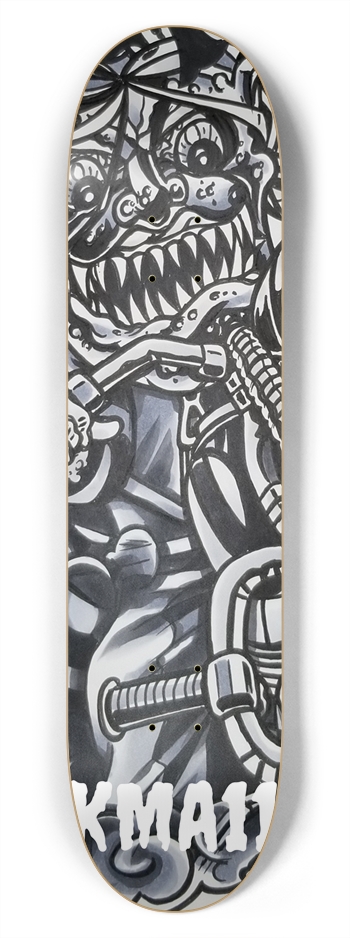 KMA11 BURNING INSIDE Skateboard 7-3/4 Skateboard Deck