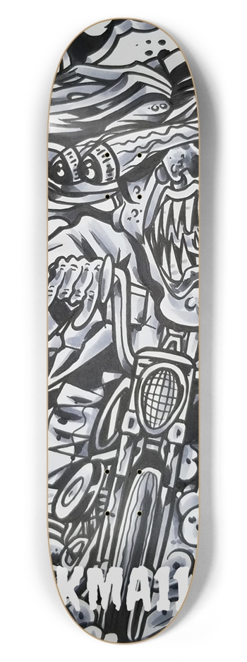 KMA11 TILLDEATH Skateboard 7-3/4 Skateboard Deck