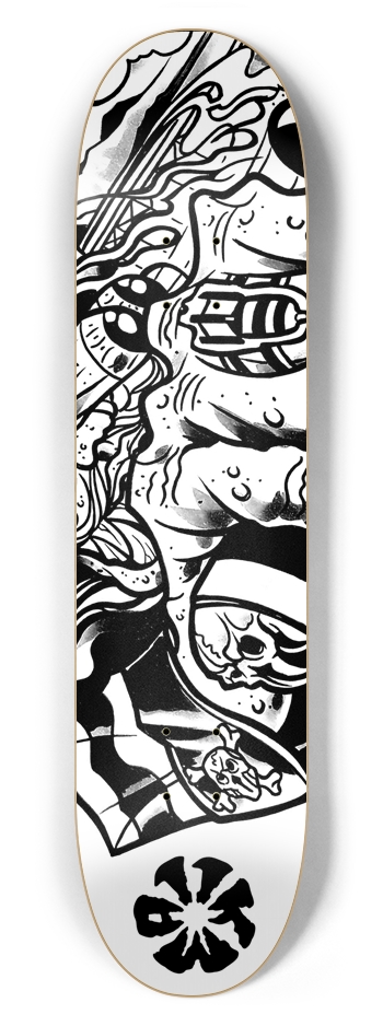 KMA11 FREEBOMBERS Skateboard 7-5/8 Skateboard Deck