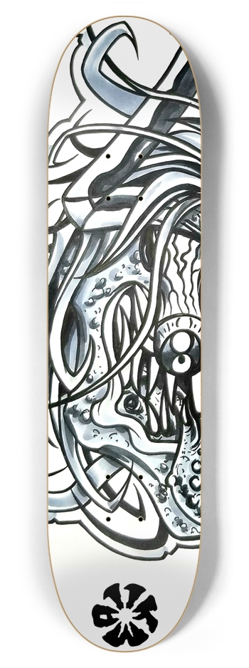 KMA11 BarDemon Skateboard 7-7/8 Skateboard Deck