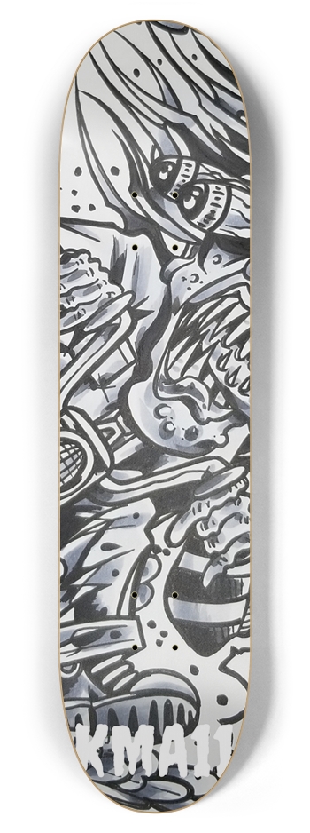 KMA11 TILLDEATH Skateboard 7-7/8 Skateboard Deck