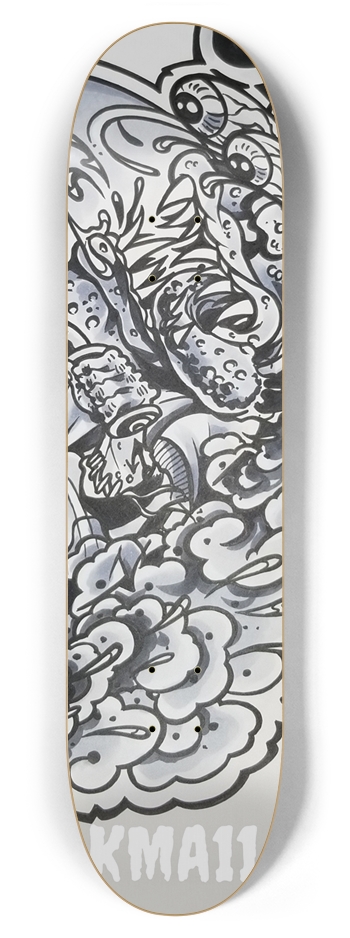 KMA11 WILDSIDE Skateboard 7-7/8 Skateboard Deck