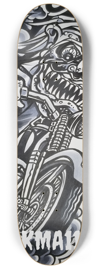 KMA11 BURNING INSIDE Skateboard 8-1/4 Skateboard Deck