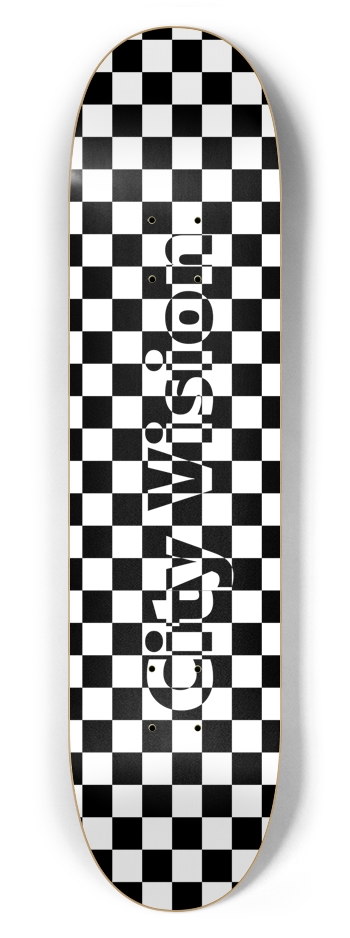 Checkered Name 7.62 7-5/8 Skateboard Deck