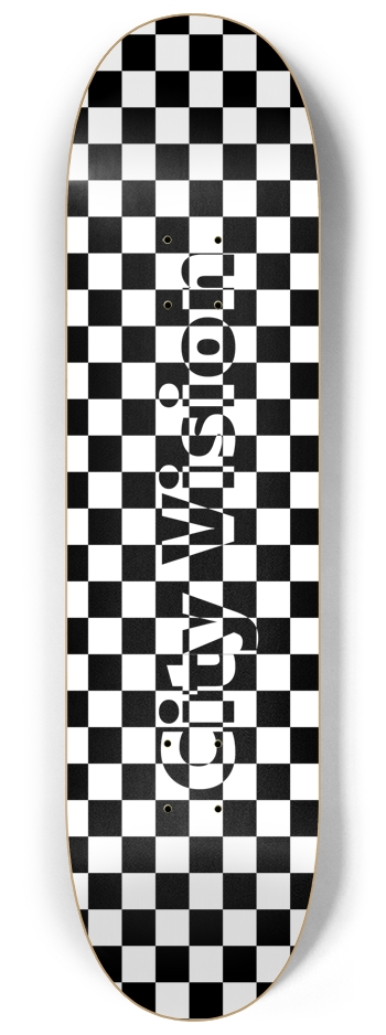 Checkered Name 8.25 8-1/4 Skateboard Deck