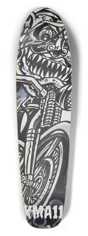 KMA11 BURNING INSIDE Skateboard Bottle Tail