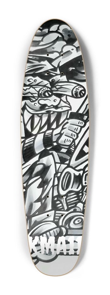 KMA11 LONGFORK Skateboard Cruiser Shape